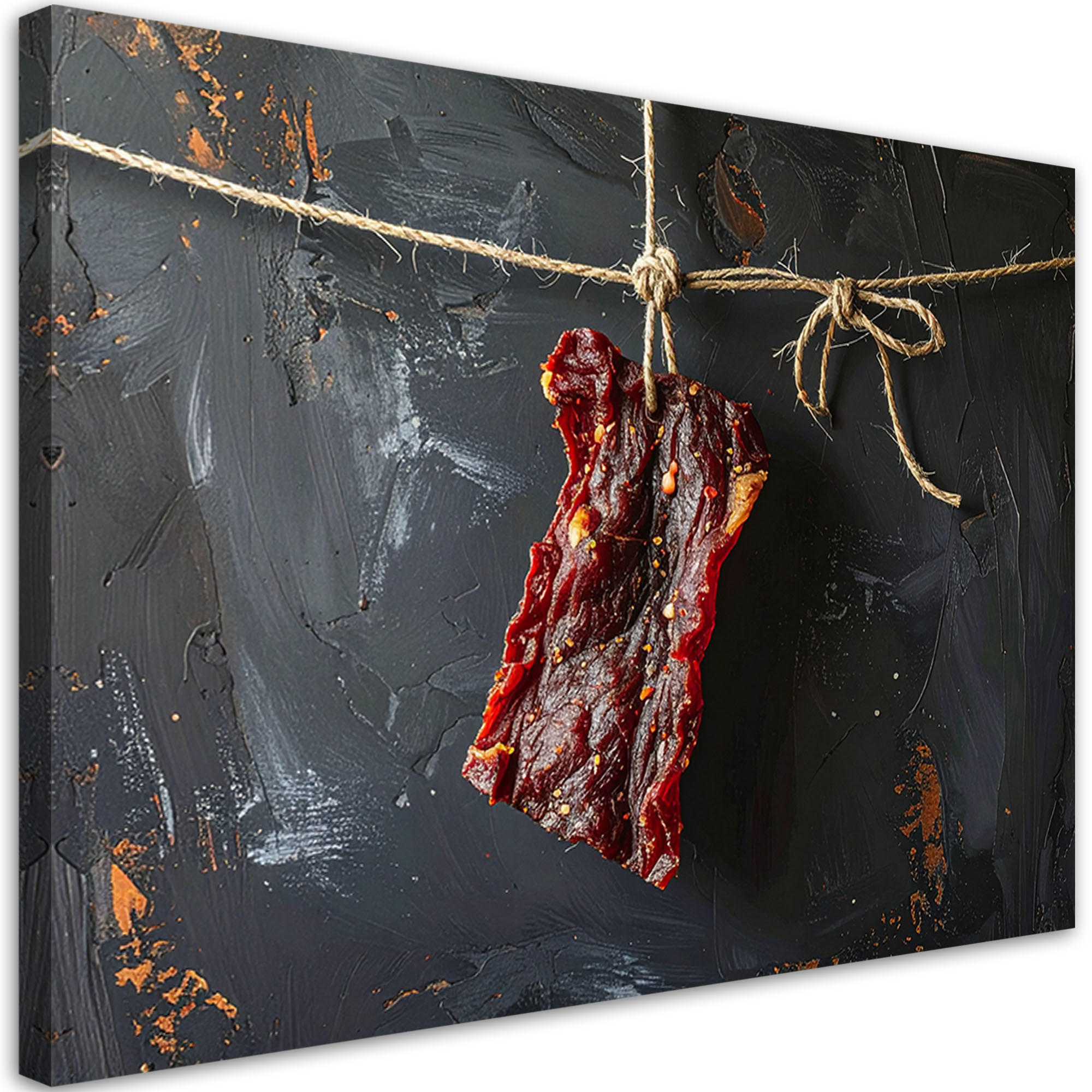 LEINWANDBILD Essen & Trinken 100x70cm - Rot, Textil (100/70cm) - Feeby