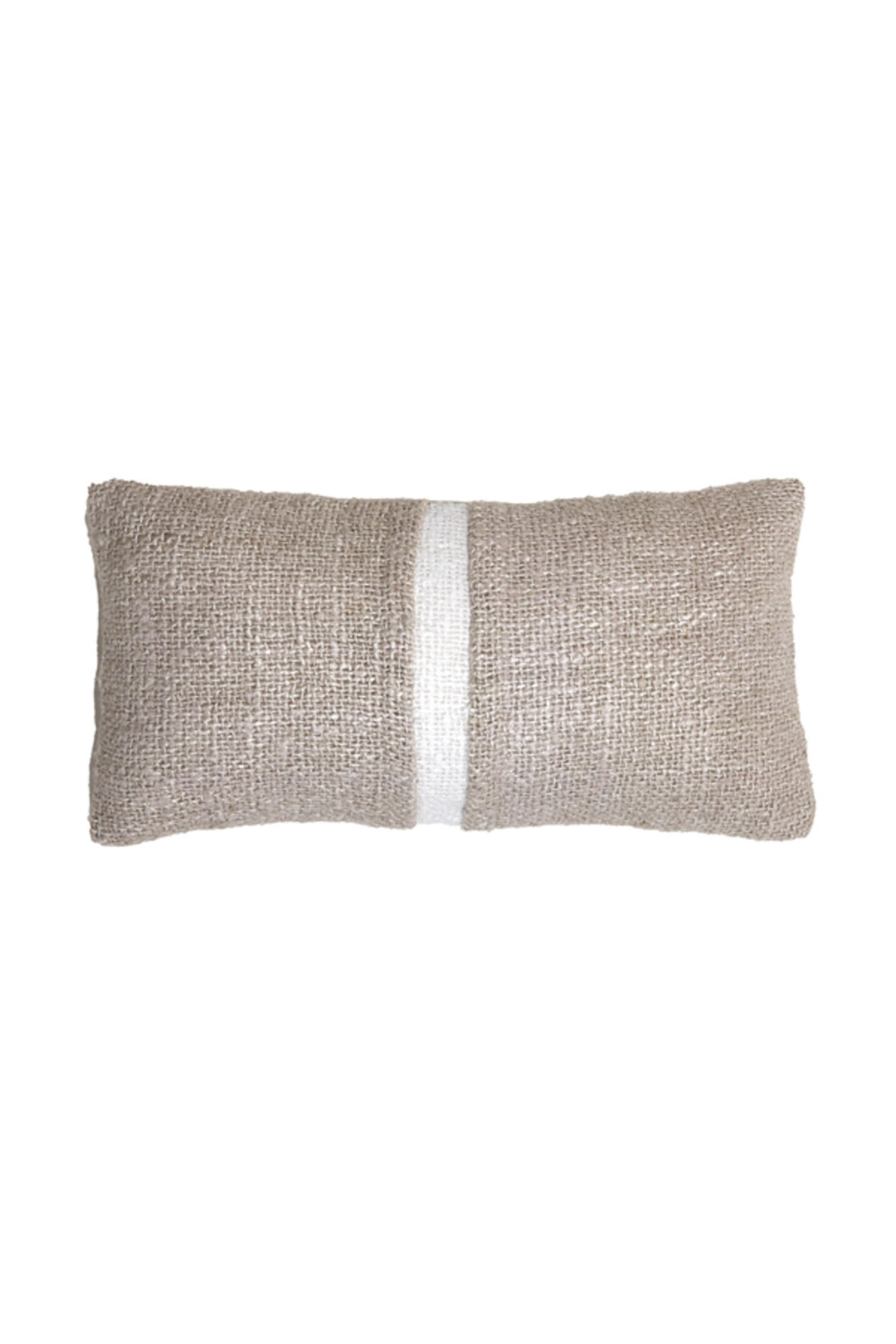 DEKOKISSEN Levis Weiß 60/30/10 cm - Weiß, Textil (30/60cm) - Light & Living
