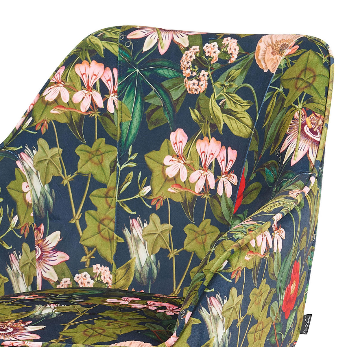 ARMLEHNSTUHL ARVIT - Multicolor/Schwarz, Textil/Metall (58/87/61cm) - B&D Home