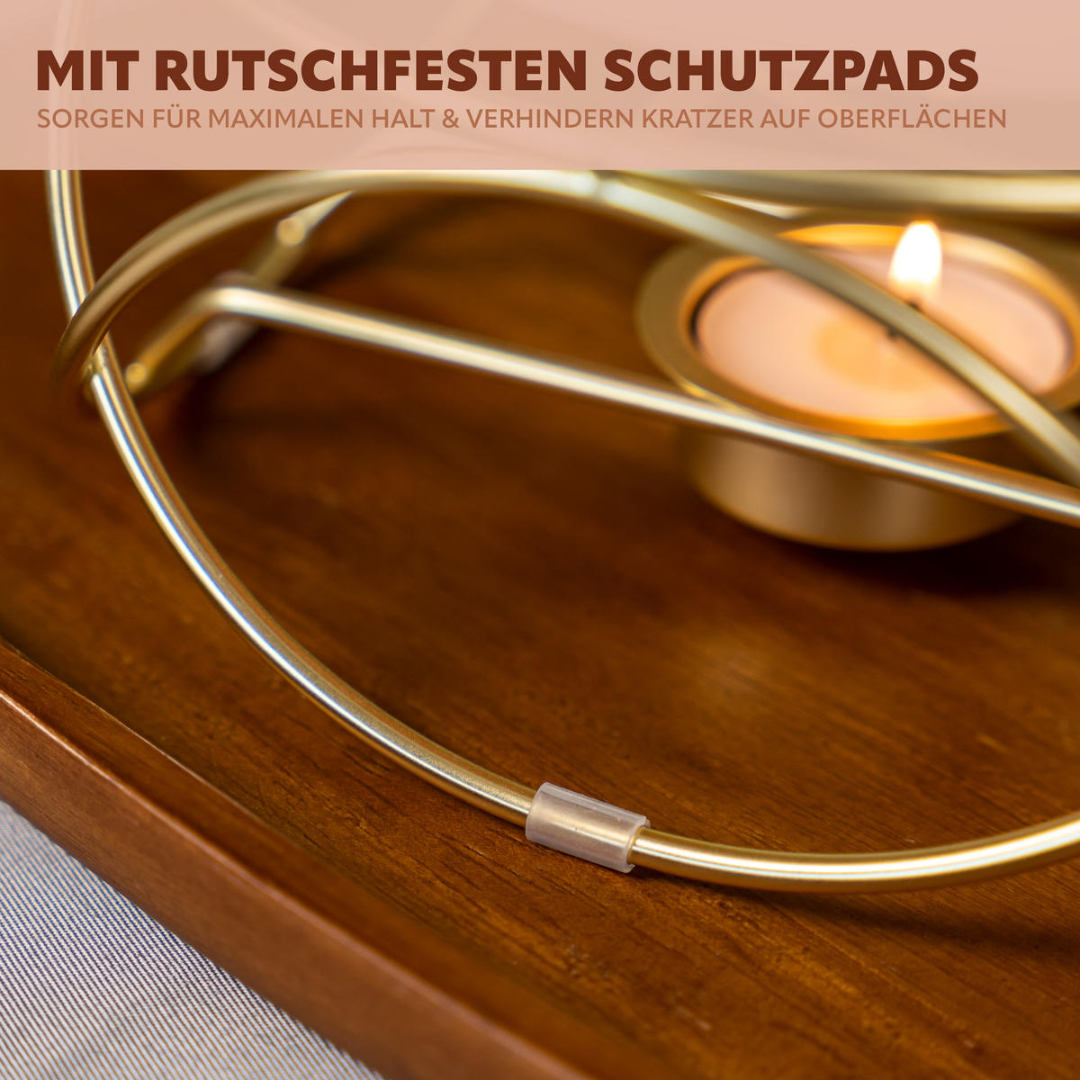 TEEWÄRMER, Gold - Goldfarben, Metall (16/8.5cm) - bremermann