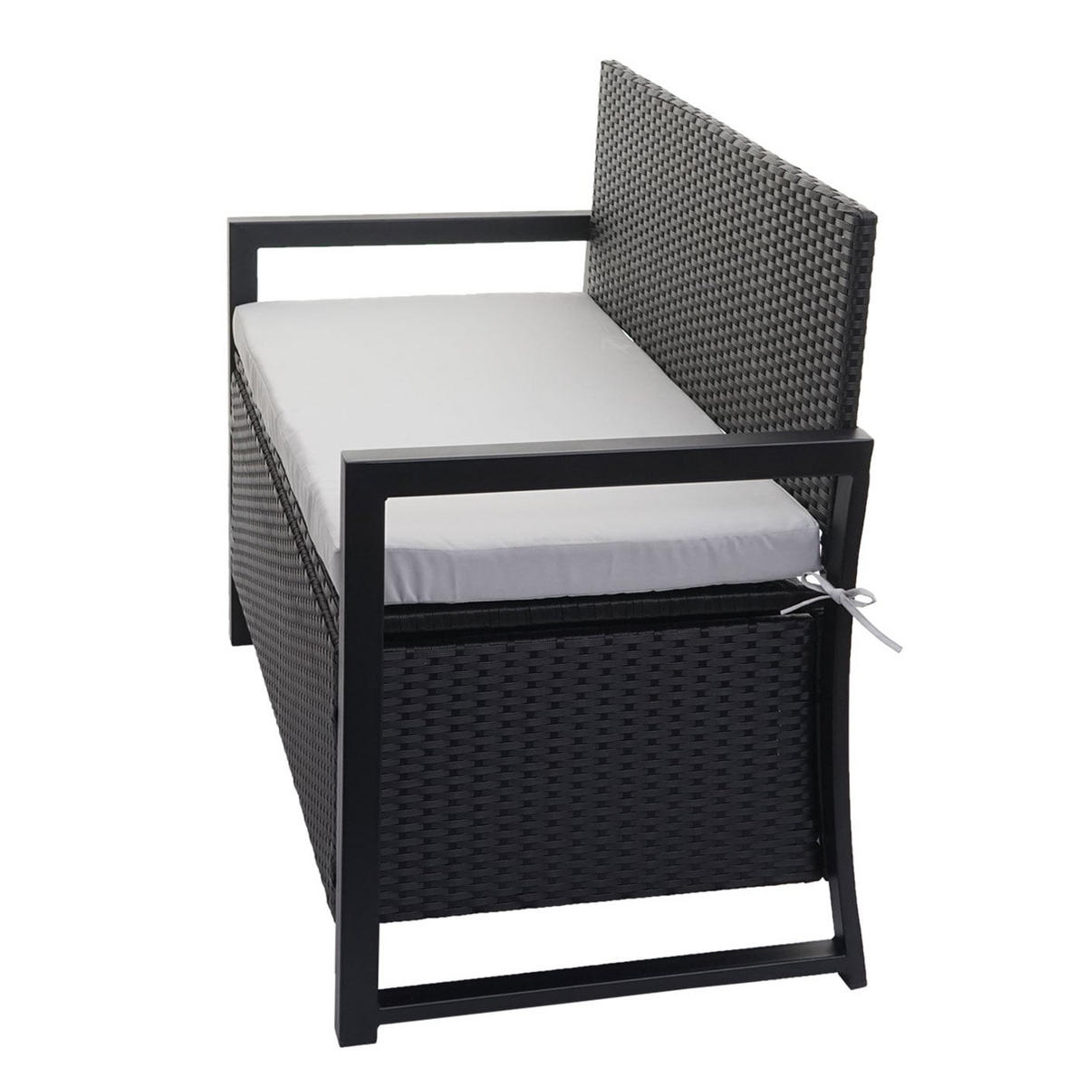 SITZBANK 2er 87x117x57cm Anthrazit/Grau - Anthrazit, Metall (117/87/57cm) - PROREGAL