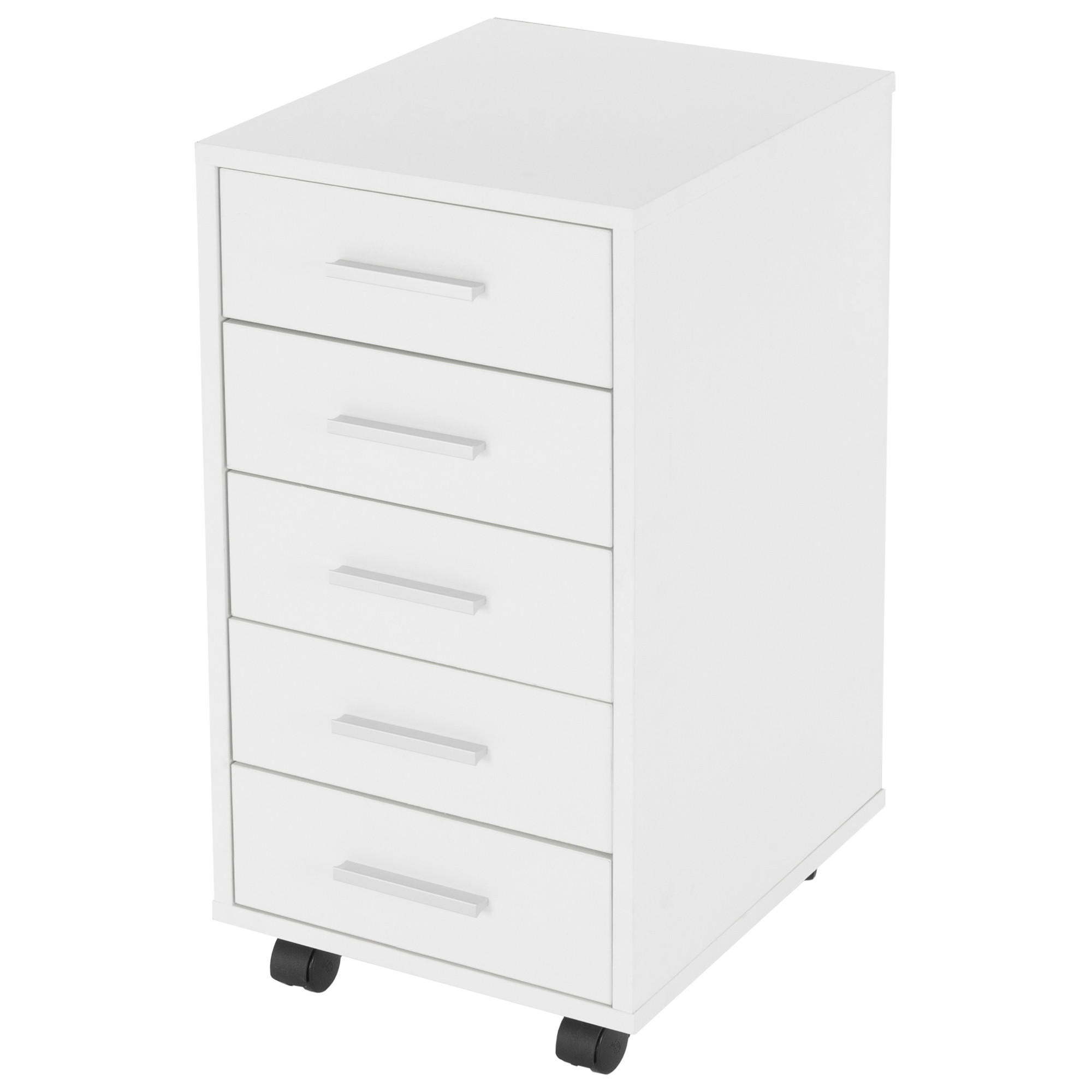 ROLLCONTAINER - Weiß, Holzwerkstoff (38/63.5/33cm) - ML-DESIGN