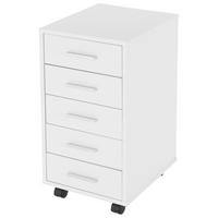 ROLLCONTAINER - Weiß, Holzwerkstoff (38/63.5/33cm) - ML-DESIGN