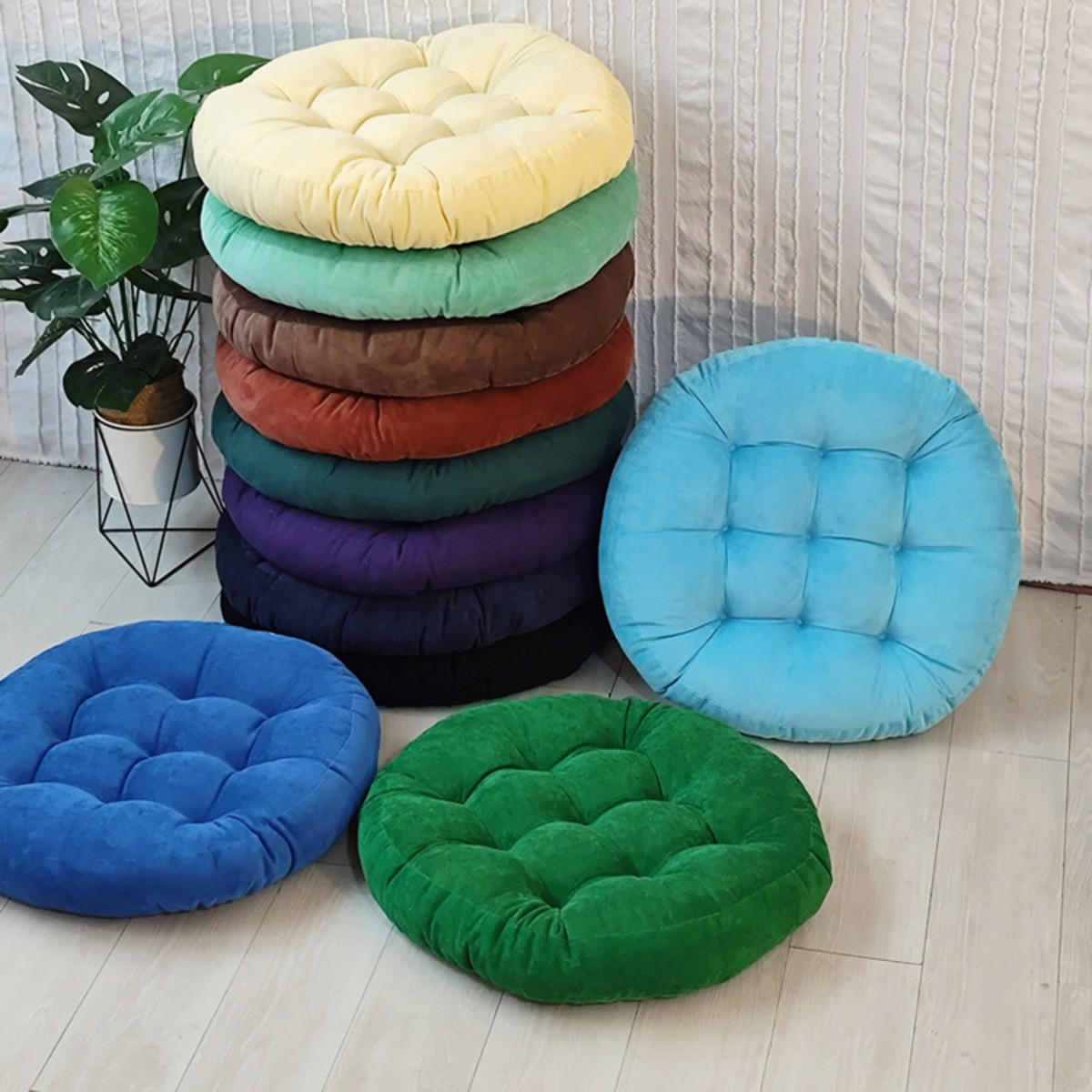 GARTENHOCKERAUFLAGE 55/55 cm - Blau, Textil (55/55cm) - Authentics