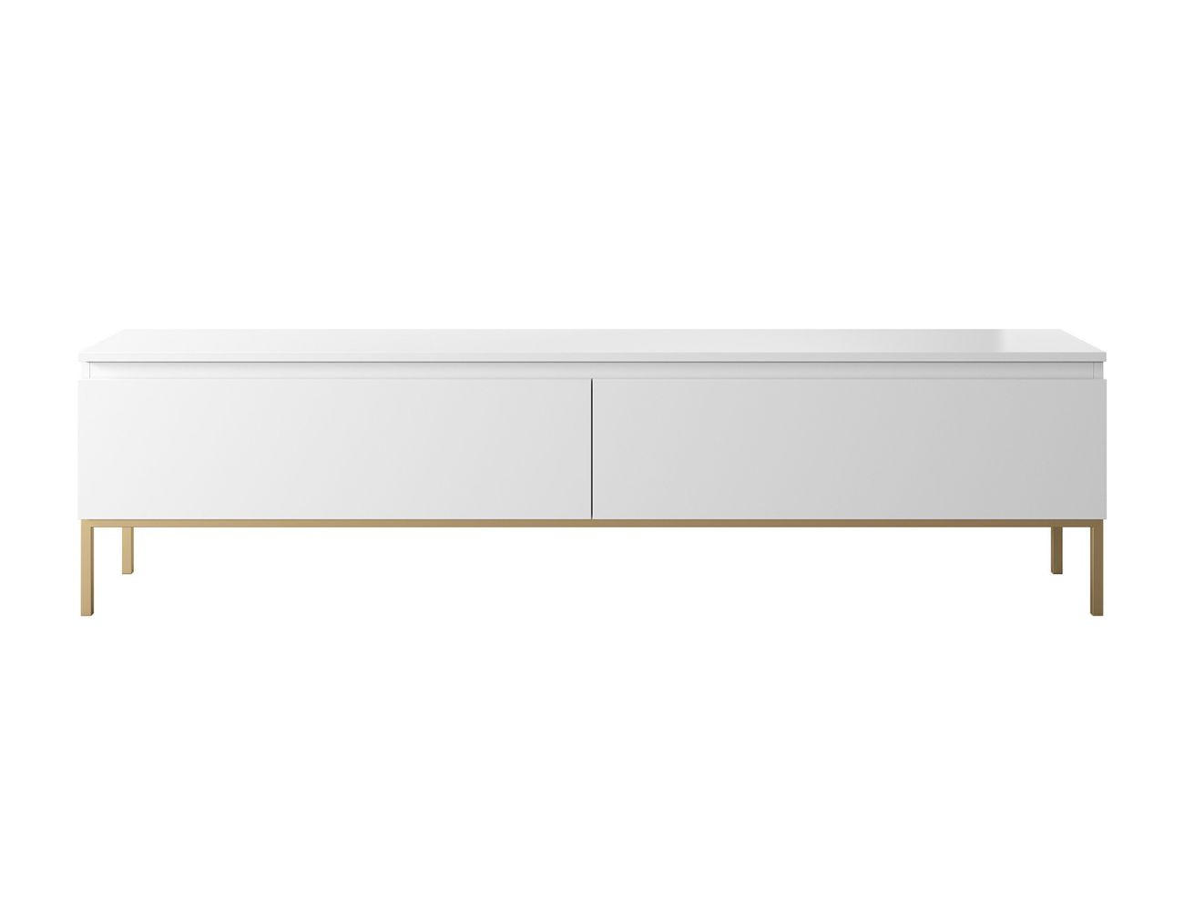 TV-SCHRANK Bemmi Weiß mit goldenen Metallbeinen 175 cm - Goldfarben/Weiß, Holzwerkstoff/Metall (175/46/32cm) - Selsey