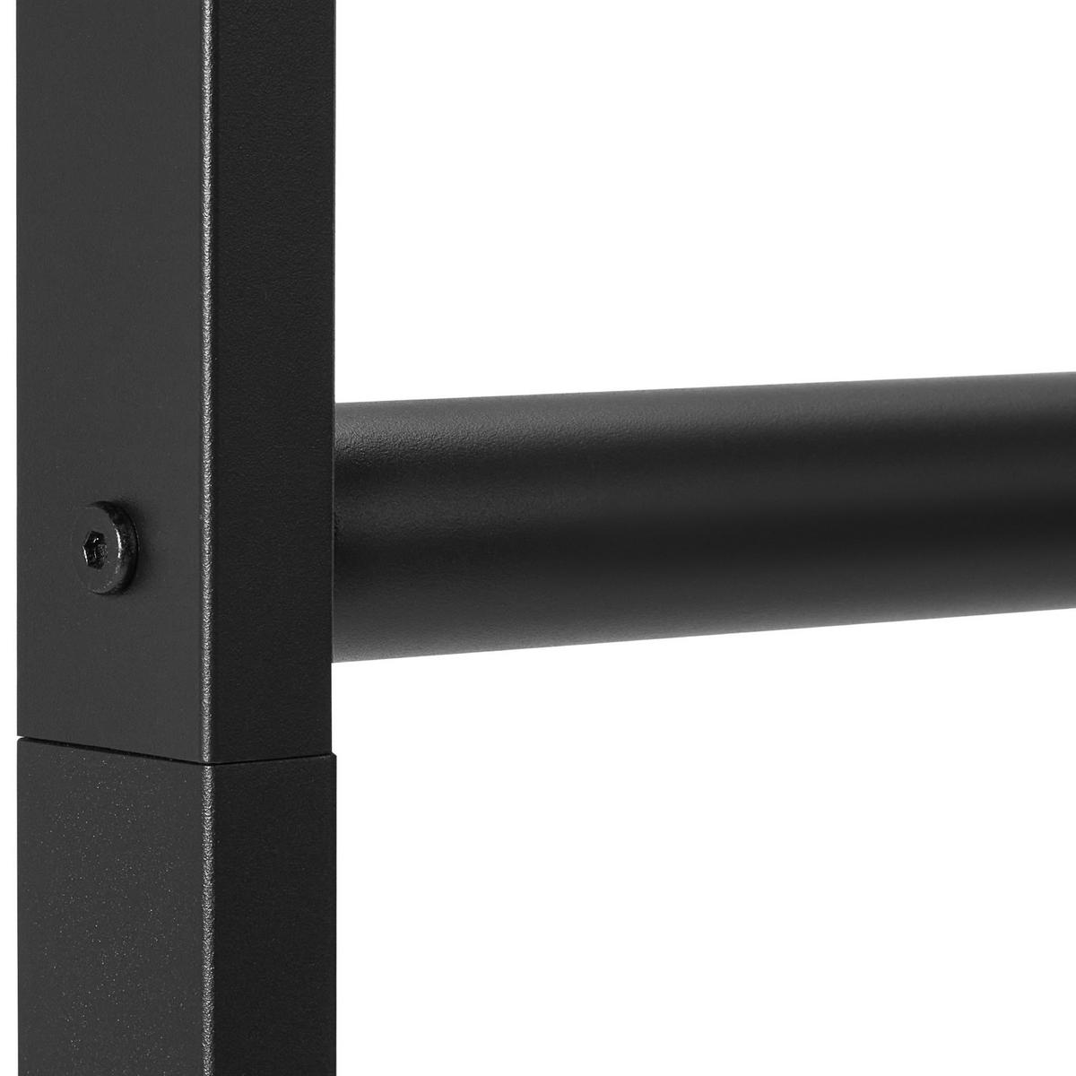 KLEIDERSTÄNDER Hans 120x50x185cm Metall Schwarz Kleiderstange - Schwarz, Metall (120/185/50cm) - DELUKE
