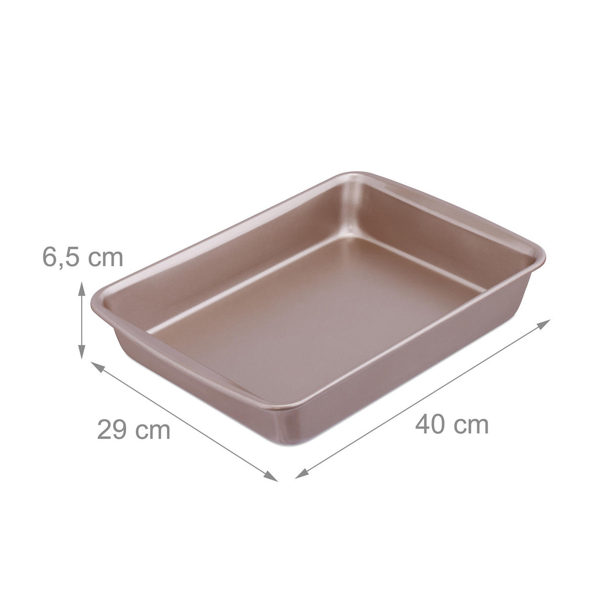 ZAPEKACIA misa - svetlohnedá, kov (29/40/6.5cm) - Relaxdays