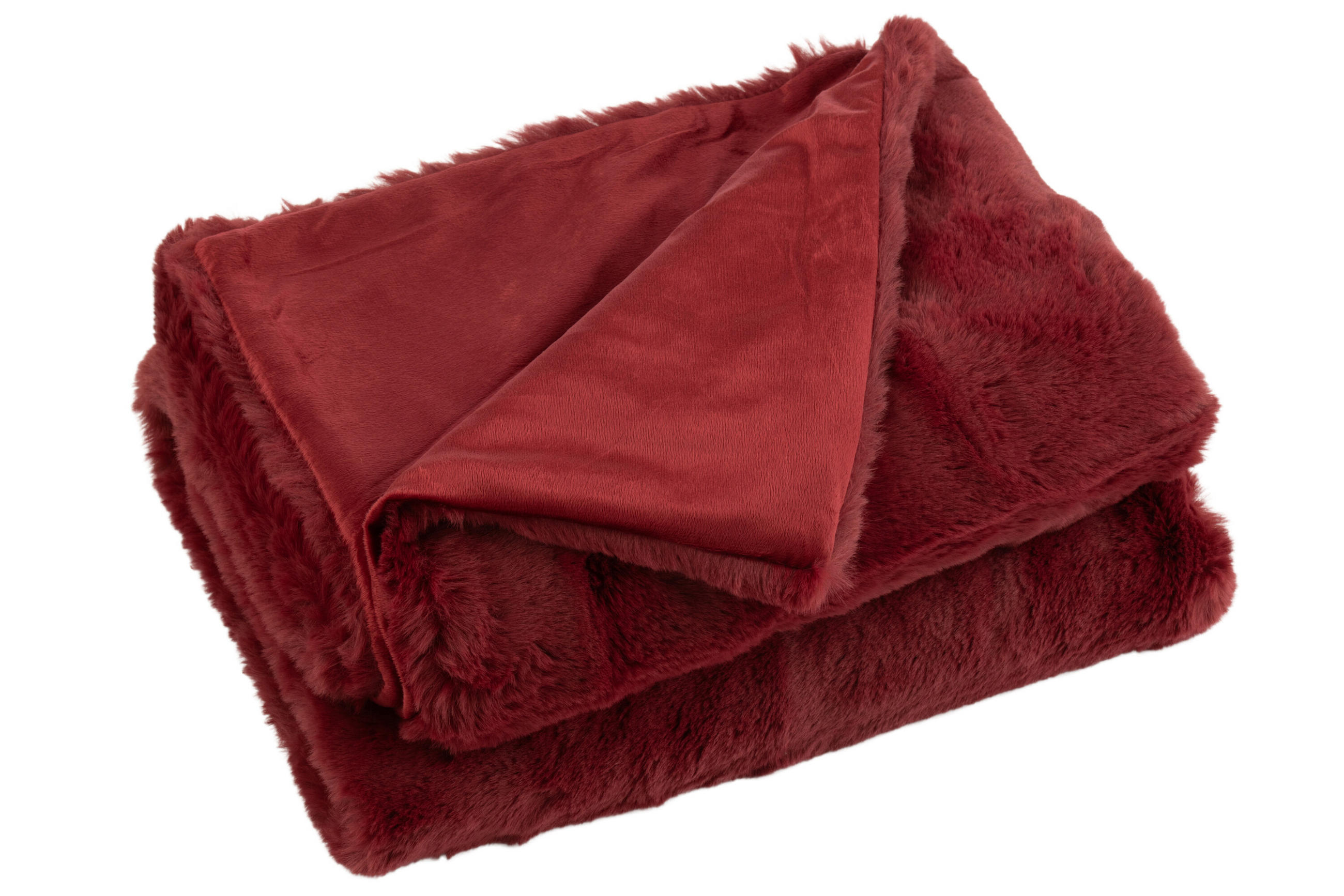 PLAID CUTIE - Textilwaren - Rot - 180/130/3 cm - Rot, Textil (130/180cm) - J-Line
