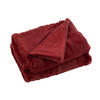 PLAID CUTIE - Textilwaren - Rot - 180/130/3 cm - Rot, Textil (130/180cm) - J-Line
