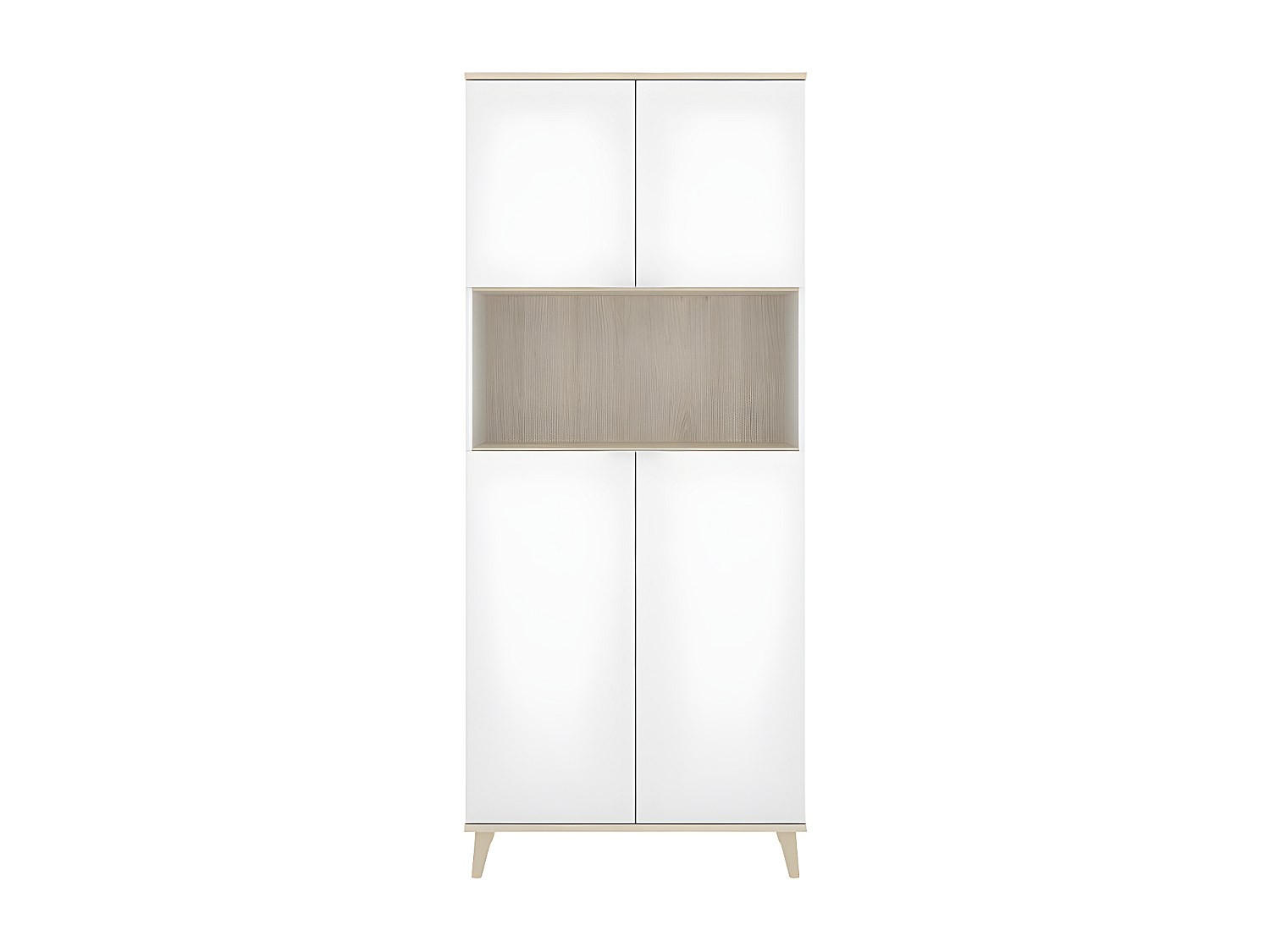 Vente-Unique Buffetschrank Weiß 79x188x40 cm