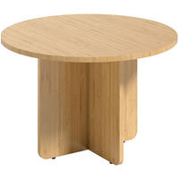 COUCHTISCH 66 cm aus Bambus mit Kreuzgestell - Naturfarben, Naturmaterialen (66/66/45cm) - BEAOK