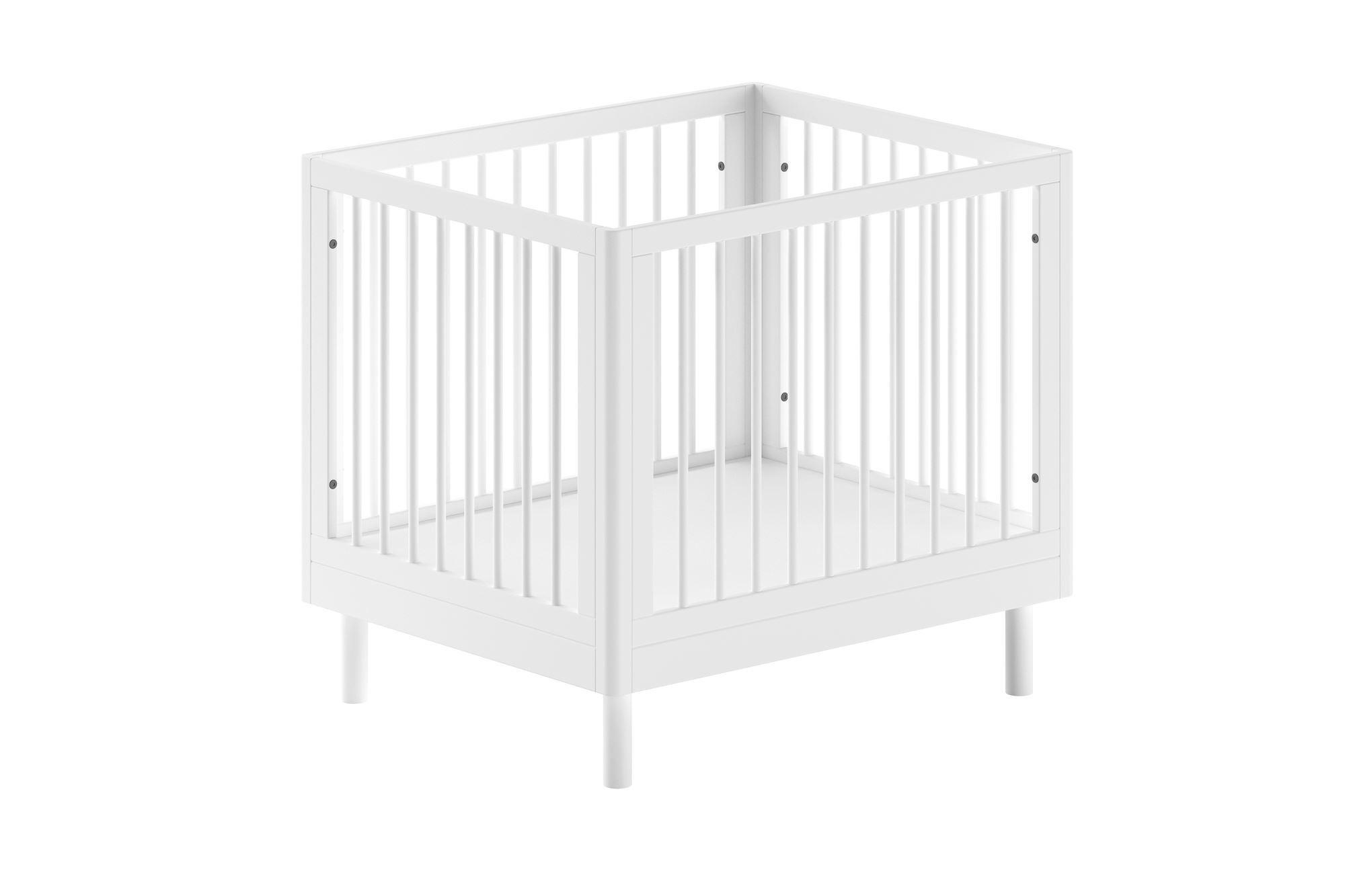 LAUFGITTER 75x95 Keeley Buche Weiß Holz Baby Komfort Stabil Modern - Weiß, Holz (75/95cm) - 58aufmkessel