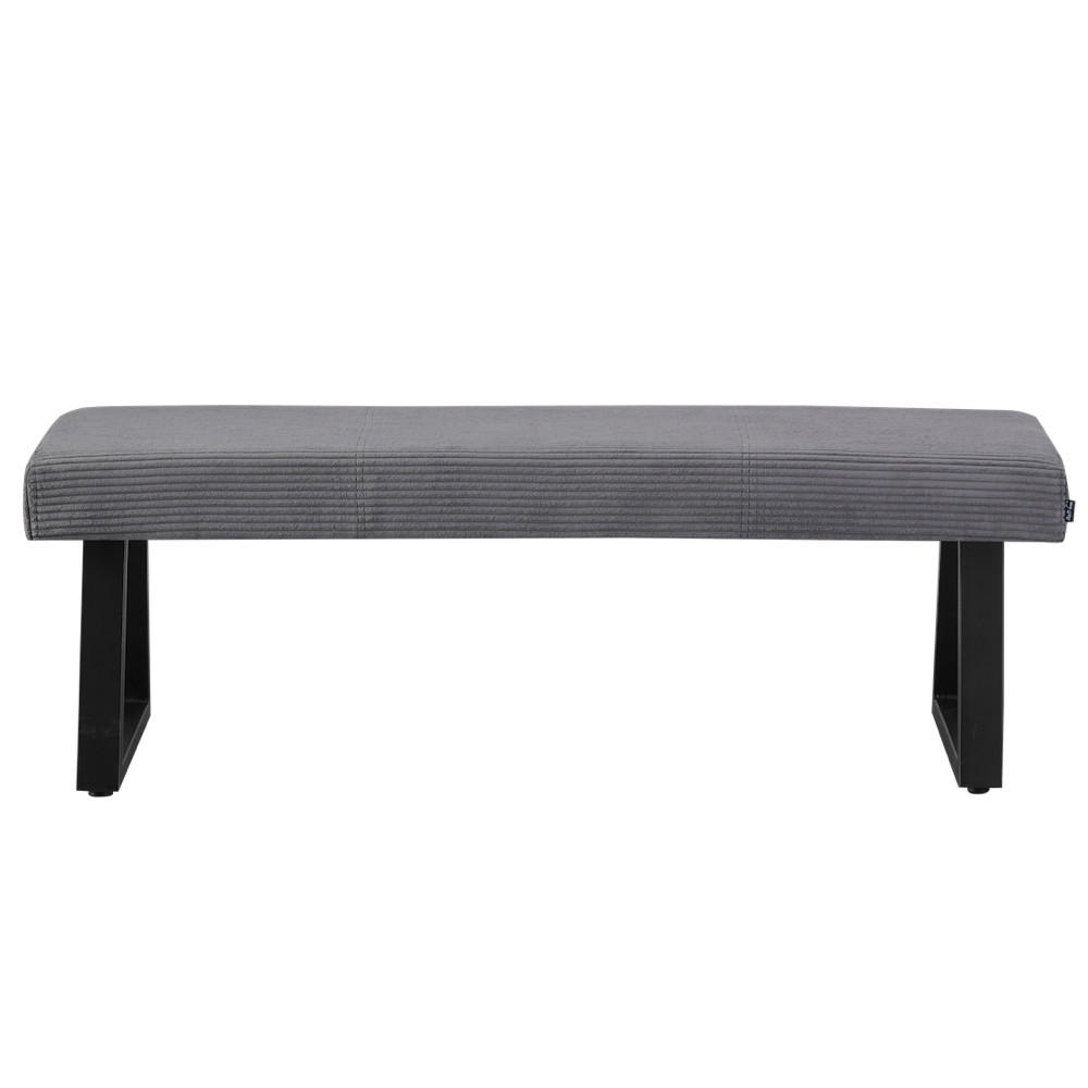 SITZBANK DOLCE - Dunkelgrau, Textil/Metall (140/48/48cm) - B&D Home