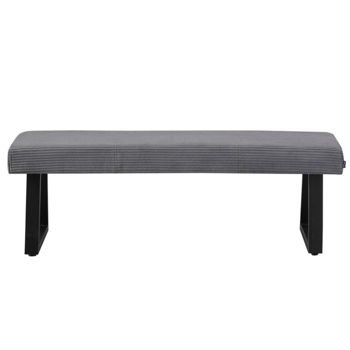 SITZBANK DOLCE - Dunkelgrau, Textil/Metall (140/48/48cm) - B&D Home