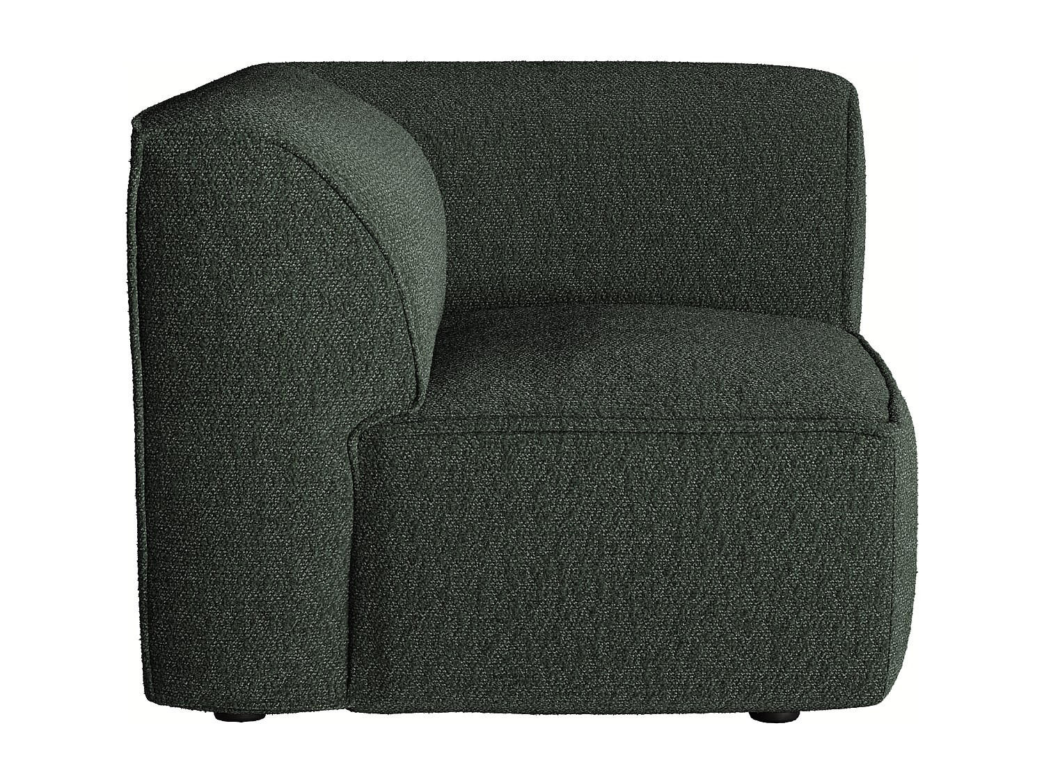 SESSEL mit gerader Rückenlehne - 1 Person - stoff - grün Camilio - Grün, Kunststoff/Textil (97/74/97cm) - Vente-Unique