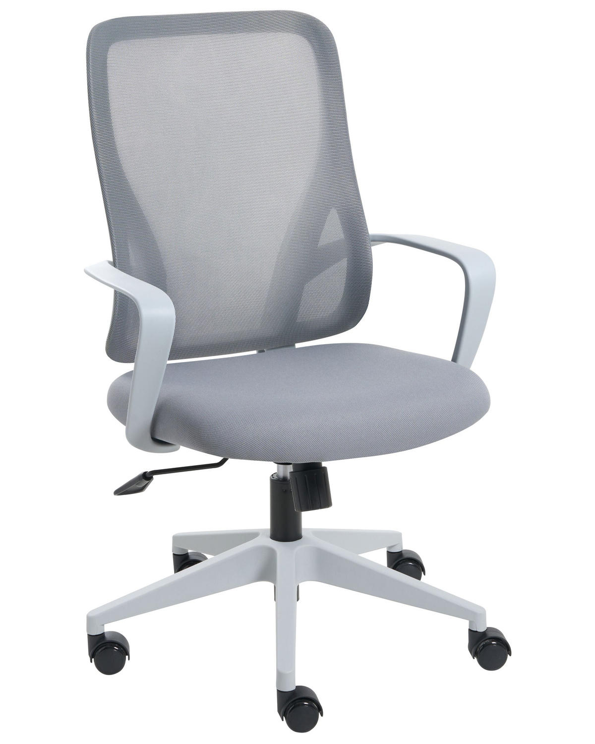 KANCELÁŘSKÁ ŽIDLE Světle šedá Luma - šedá/světle šedá, textil (60/98/60cm) - Beliani