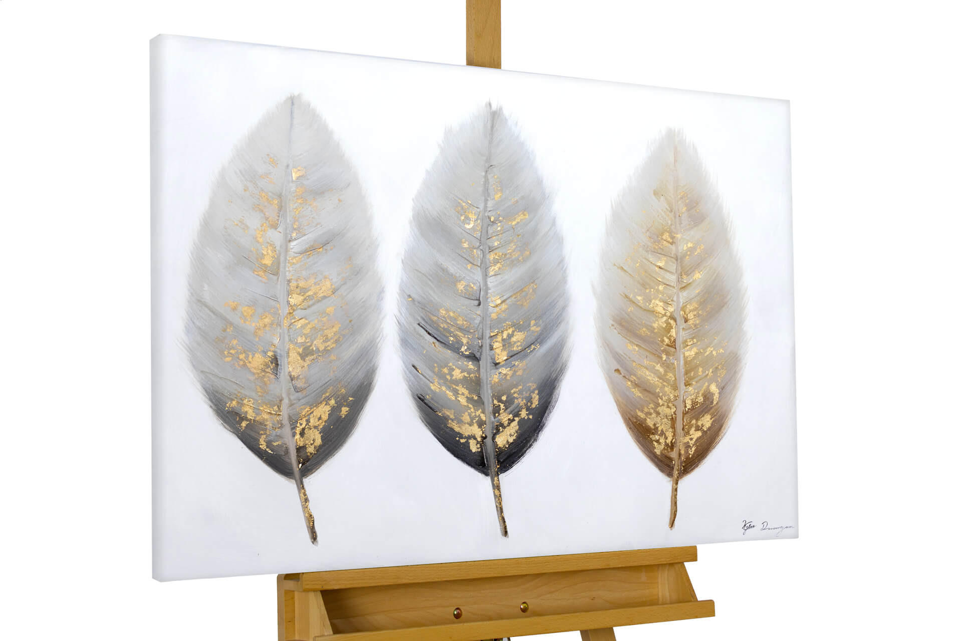 ACRYLBILD HANDGEMALT 100/75 cm - Beige/Braun, Holz/Textil (100/75cm) - KUNSTLOFT