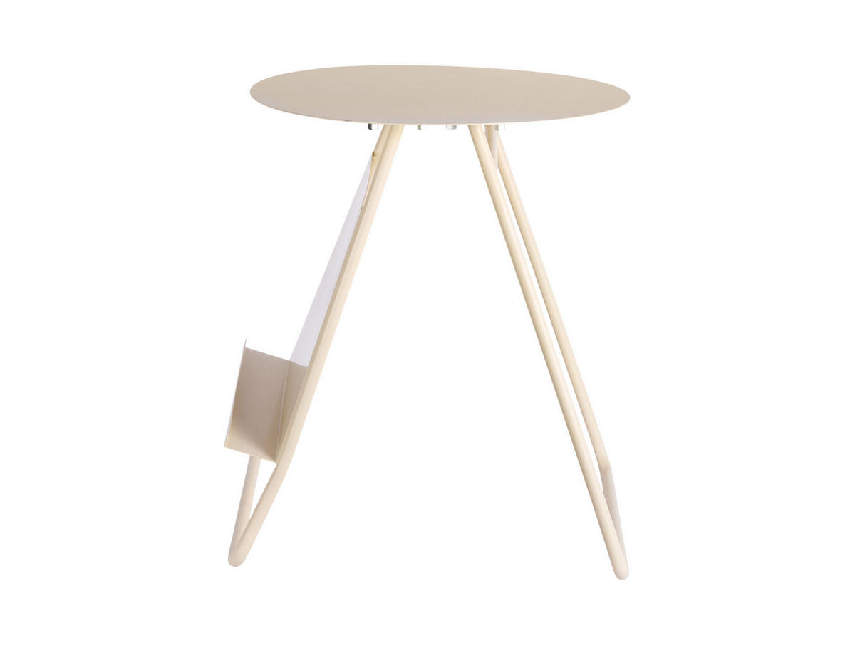 BEISTELLTISCH Esencia - Weiß - 40/40/48 cm - Weiß, Metall (40/40/48cm) - Leitmotiv