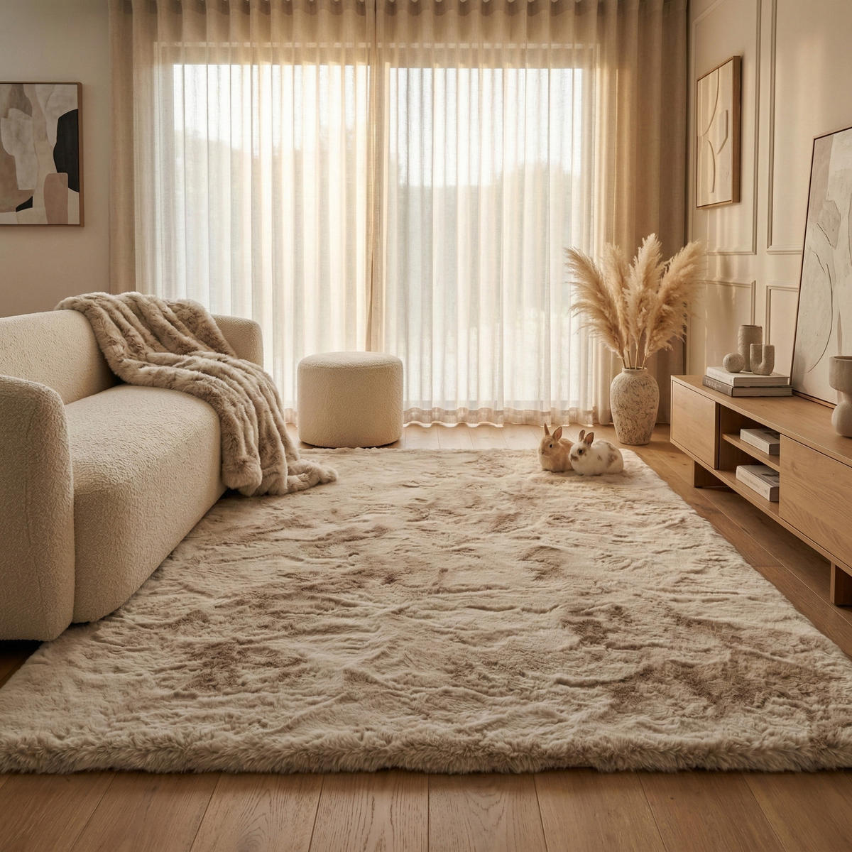 FELLTEPPICH CLOUD SUPER SOFT 200/290 cm Beige - Beige, Textil (200/290cm) - Consilio Concept