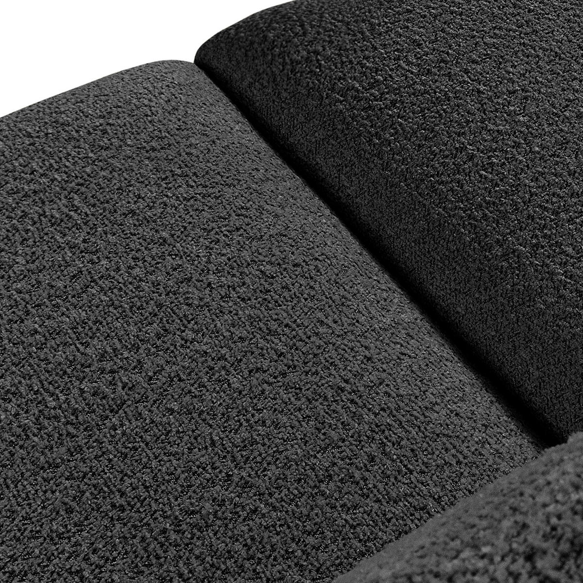 2-SITZER SOFA BUFFO, Dunkelgrau - Dunkelgrau, Holz/Holzwerkstoff (210/73/96cm) - KONSIMO®