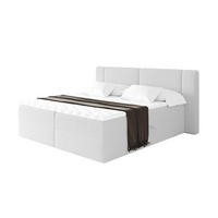BOXBETT mit Matratze H4 - EVON - 180x200 cm Weiß - Weiß, Holzwerkstoff (180/200cm) - ALTDECOR