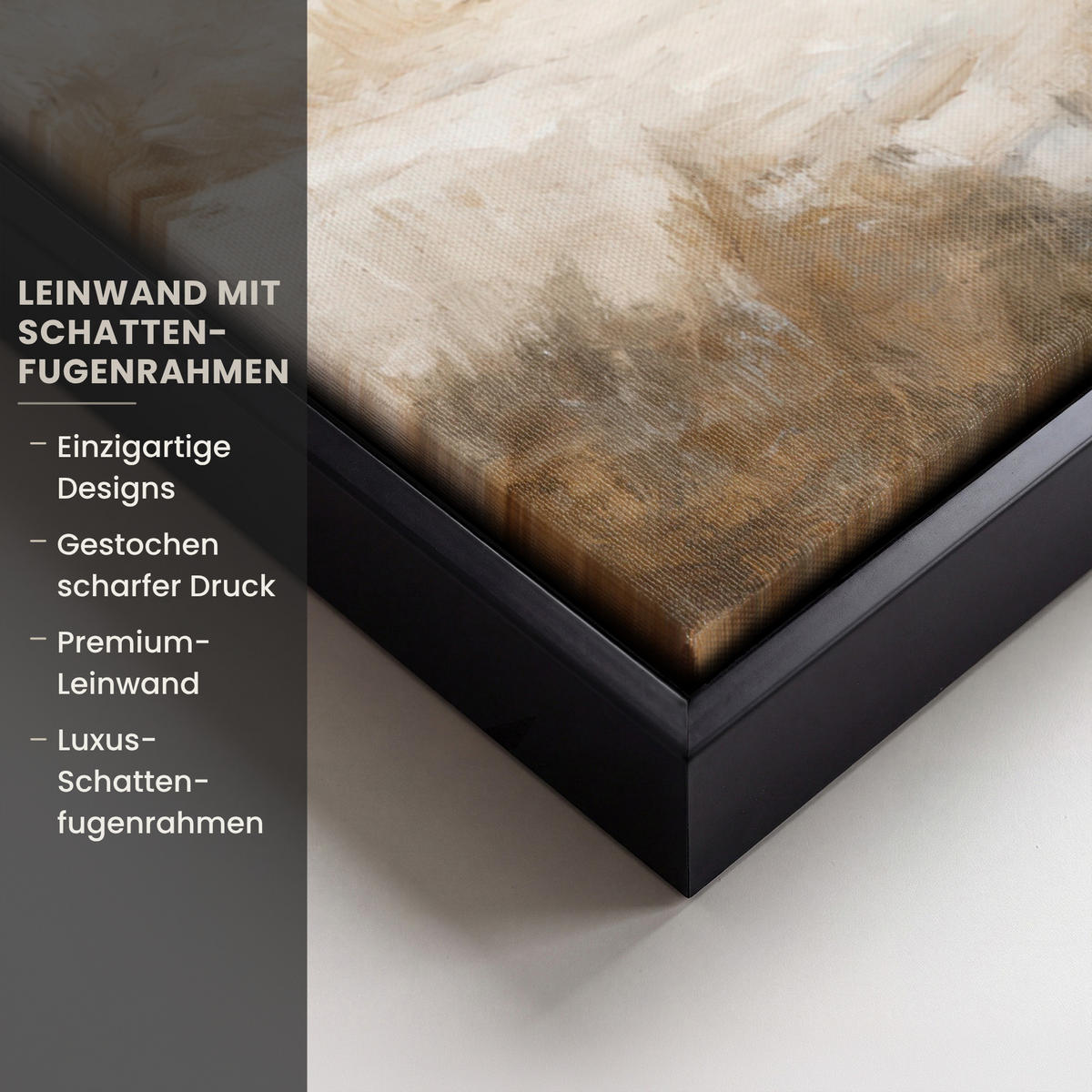 LEINWAND Bilder mit Rahmen - Jesus - Kniend - Waldlandschaft - Betend - 70x100 - Beige, Textil (70/100cm) - MuchoWow