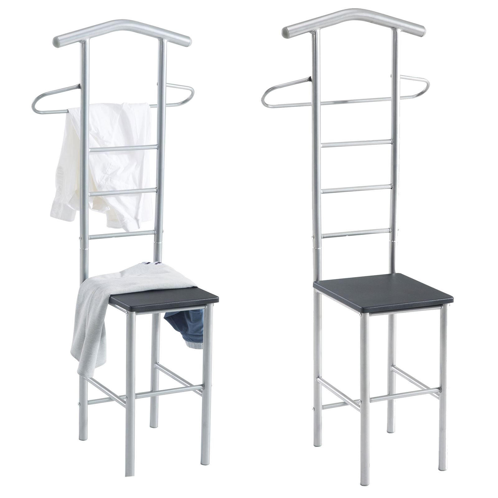 HERRENDIENER JIVO 2ER-SET - Schwarz, Metall (53/121/47cm) - CARO-Möbel