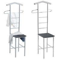 HERRENDIENER JIVO 2ER-SET - Schwarz, Metall (53/121/47cm) - CARO-Möbel