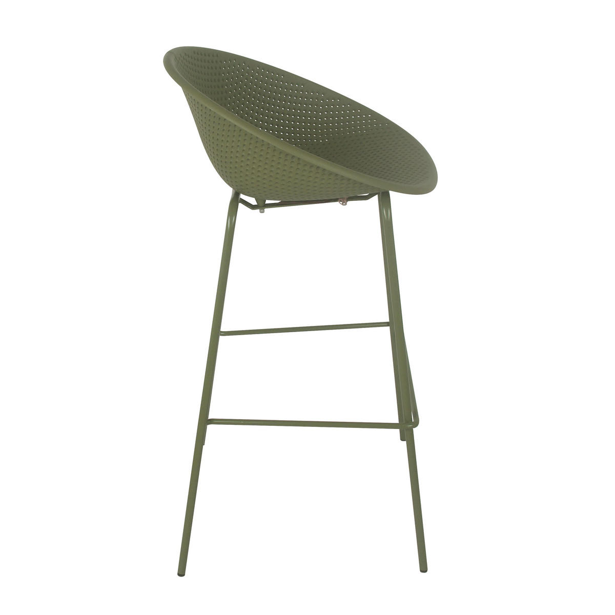 GARTENSTUHL 4-tlg., Grün - Grün, Kunststoff (50/97/49cm) - Oviala