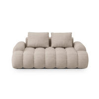 SOFA Linz aus strukturiertem Stoff sandfarben 2 Sitzplätze - Sandfarben, Textil (100/84/175cm) - Cosmopolitan Design