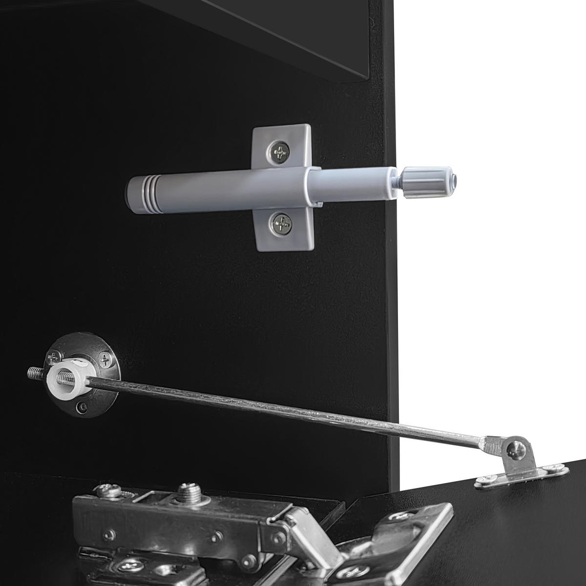 TV-LOWBOARD Schwarz-Weiß 170/30/39 cm - Schwarz, Holzwerkstoff (170/39/30cm) - PANGIVO