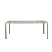 GARTENTISCH Vondel 214x97 cm Grün - Grün, Metall (214/96.7/75cm) - Zuiver