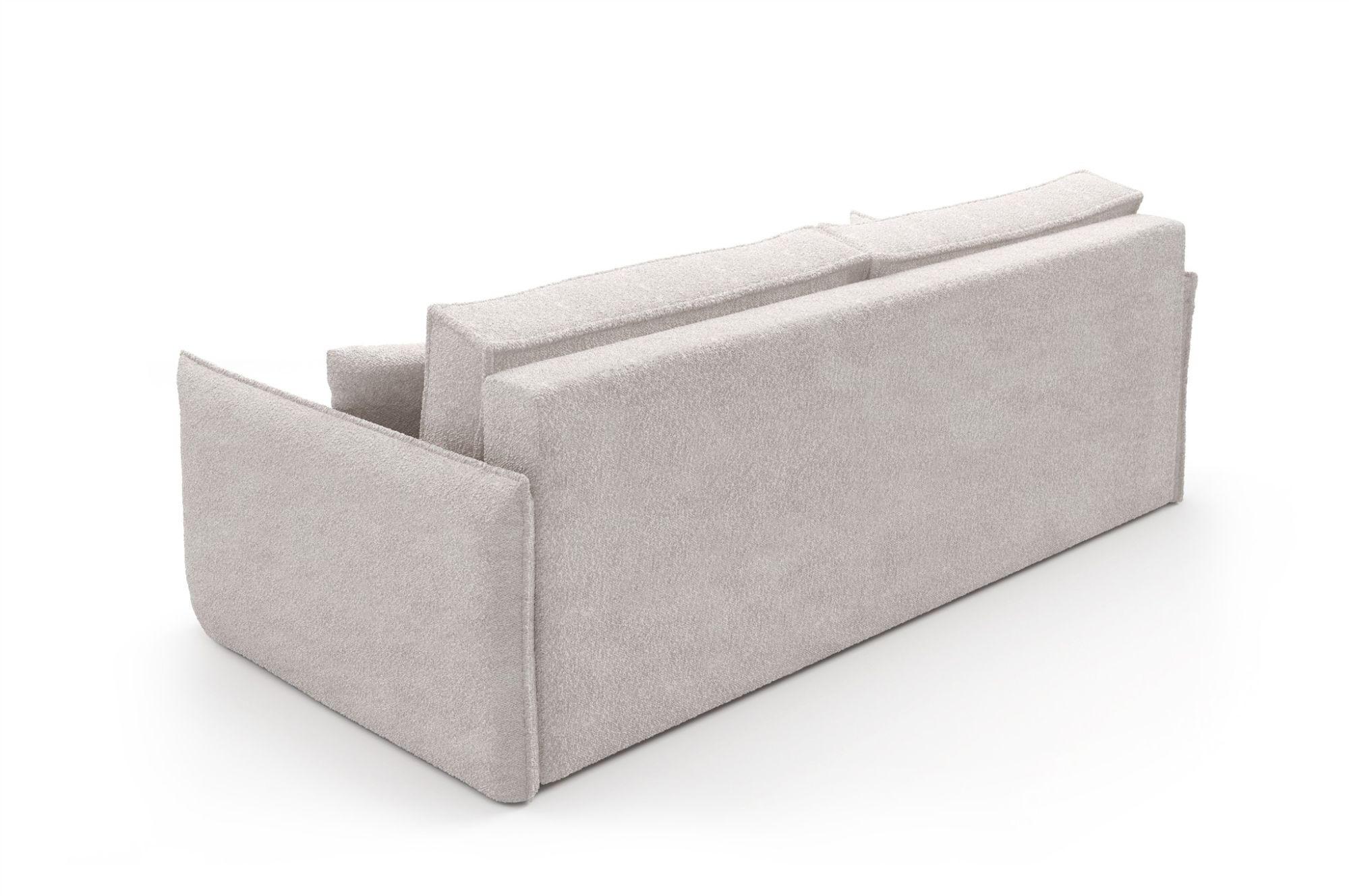 Thumbnail - Fun Möbel Schlafsofa, Beige, Textil, 221x70x105 cm, Wohnzimmer, Sofas & Couches, Schlafsofas