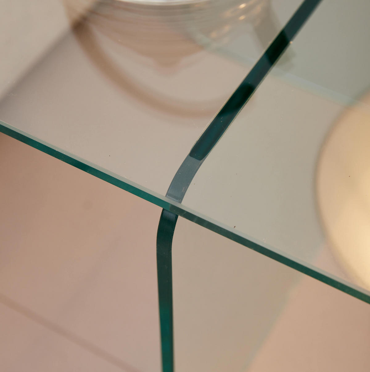 BEISTELLTISCH 45/45/51 cm aus Klarglas, vielseitig und pflegeleicht - Klar, Glas (45/45/51cm) - BEAOK