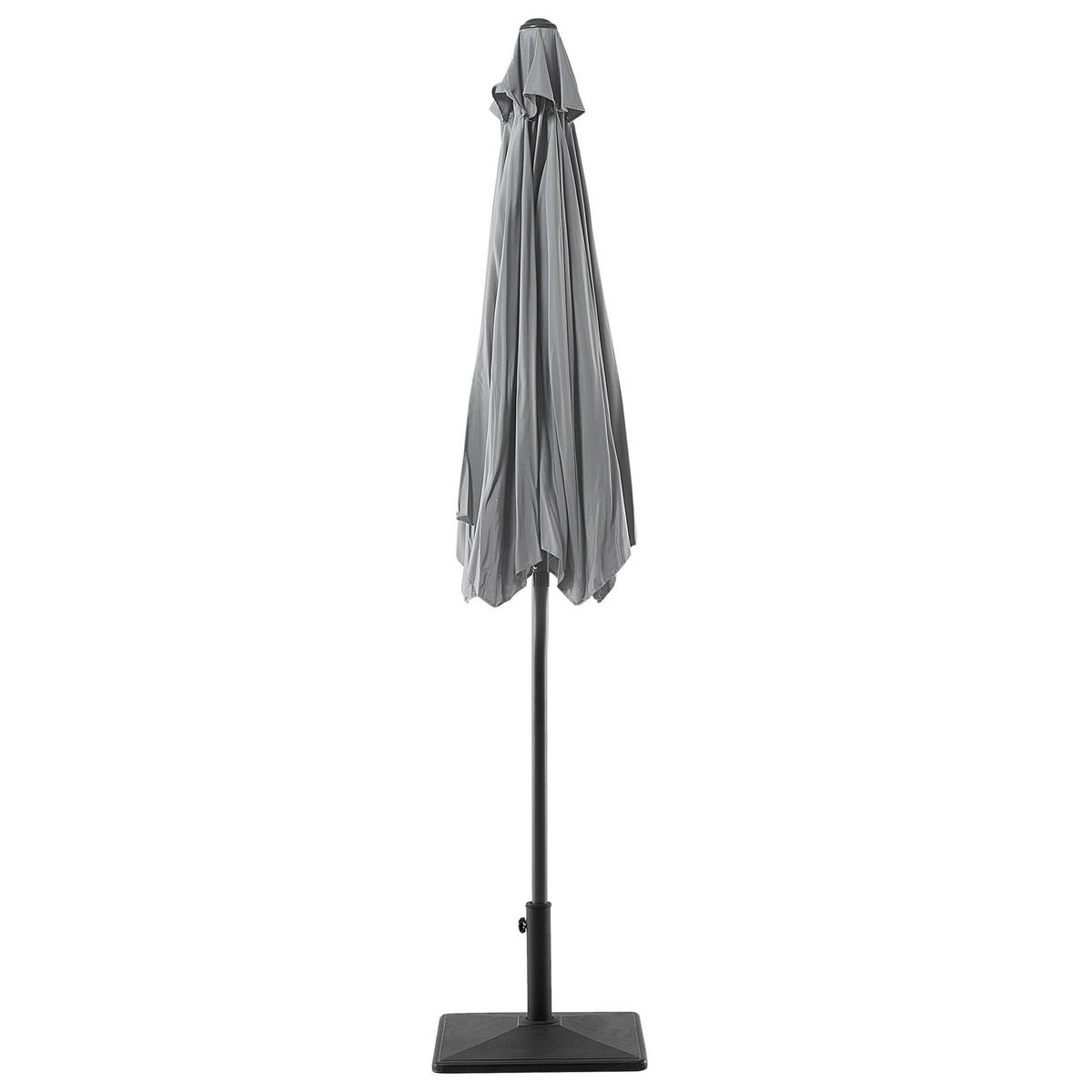 SONNENSCHIRM 270 cm dunkelgrau Varese - Dunkelgrau, Textil (270/270cm) - Beliani
