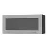 KLAPPHÄNGESCHRANK Kvantum W4BS/80 Dust Grey Matt / Schwarz Matt 80 / 32,5 / 36cm - Schwarz/Grau, Holz/Holzwerkstoff (80/36/32.5cm) - Feldmann-Wohnen