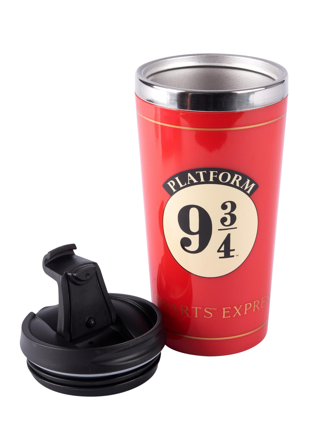 THERMOBECHER Harry Potter Hogwarts Coffee-To-Go Rot 350 ml - Rot, Kunststoff (0.35L) - United Labels