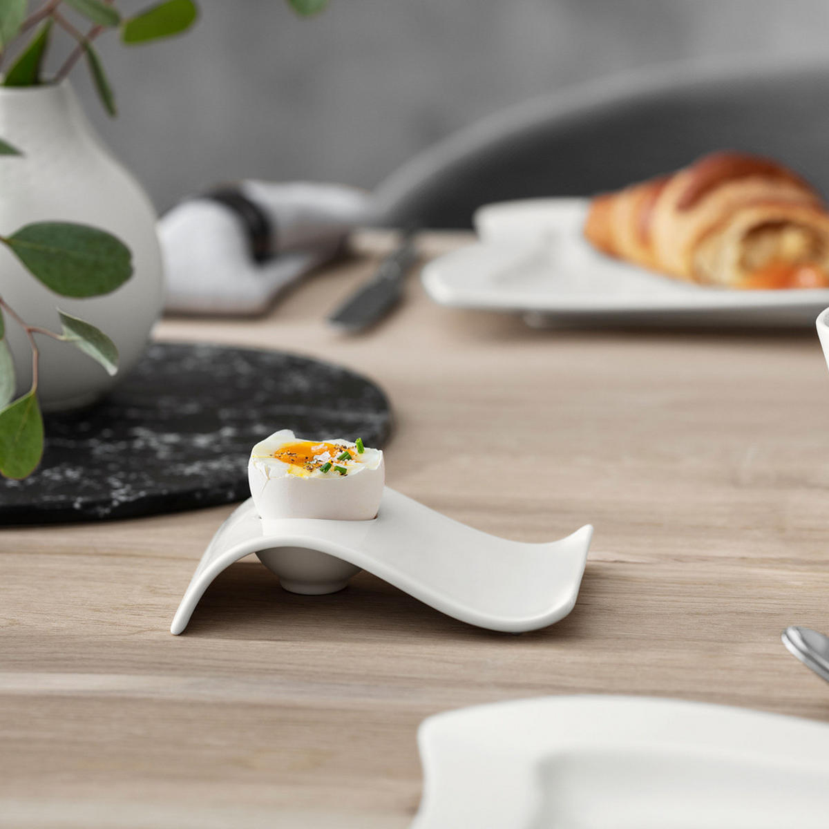 EIERBECHER NewWave weiß 4er Set - Weiß, Keramik (10/3/13cm) - Villeroy & Boch