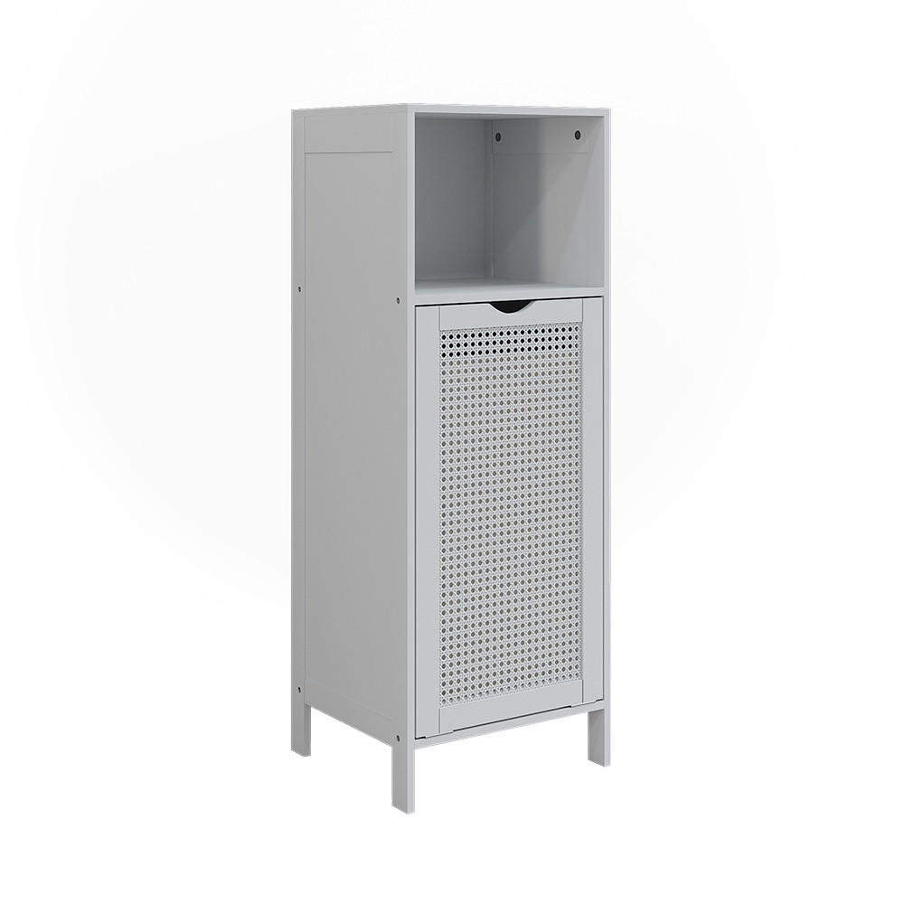 MIDI-SK&Aring;P Liora Vit 36x98 cm med tv&auml;ttkorg 98/36/33 cm