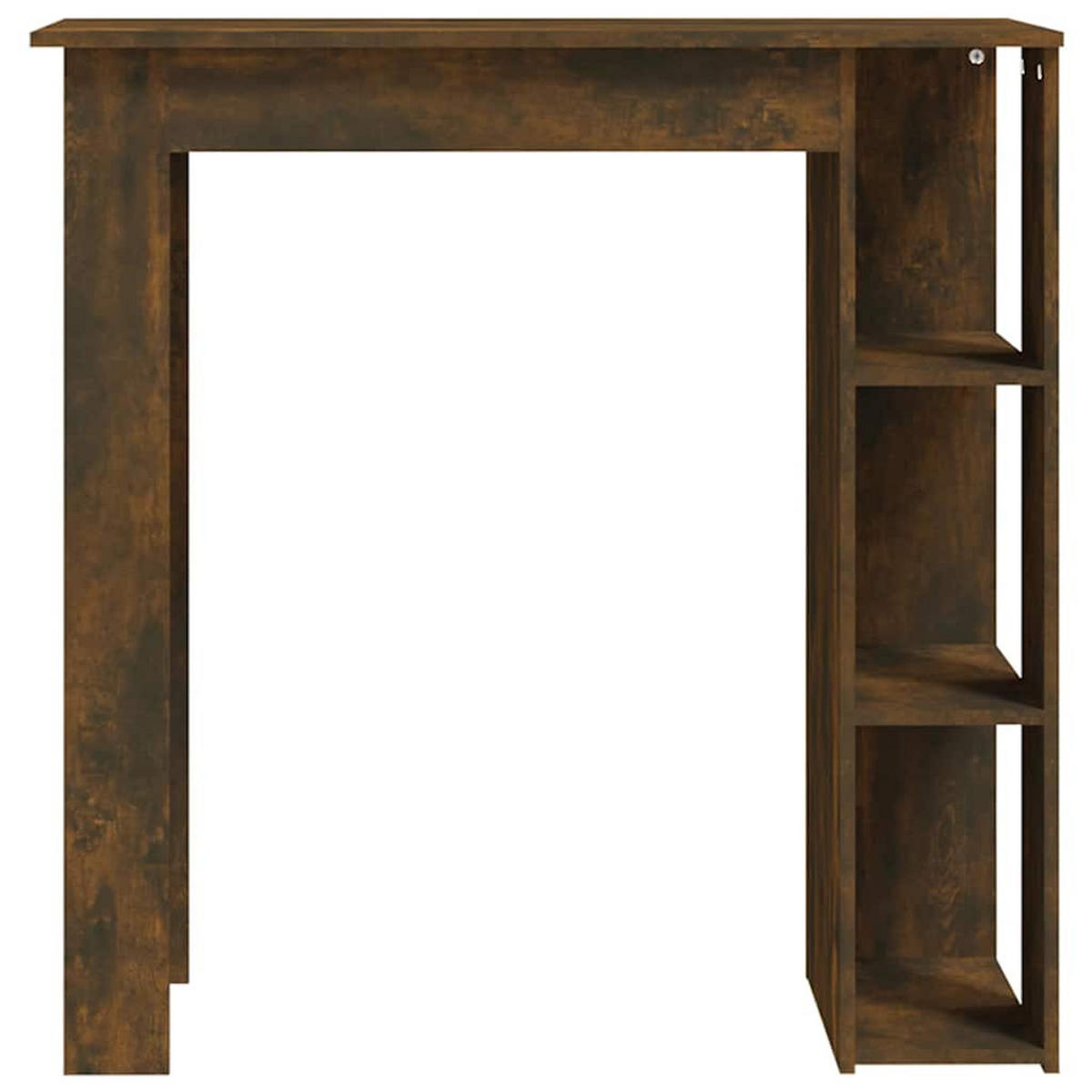 BARTISCH Mit Regal Räuchereiche 102/50/103,5 Cm Holzwerkstoff - Braun, Holzwerkstoff (102/50/103.5cm) - vidaXL