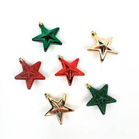 WEIHNACHTSBAUMSCHMUCK Sterne Kunststoff 6er-Set - Multicolor, Kunststoff (3/6.5/6.3cm) - Atmosphera Createur d´interieur