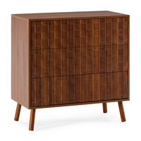 COMODA 80/80/40 Canadá aspect de nuc comun - culoare nucă, compozit lemnos (80/80/40cm) - VS Venta-stock