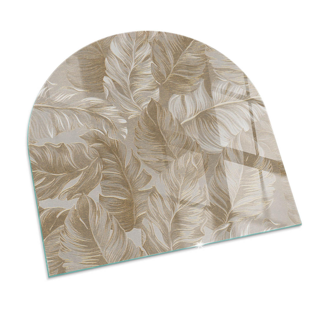 GLASPLATTE für Kamin 100x100 cm Beige - Beige, Glas (100/100/0.4cm) - ArtPrintCave