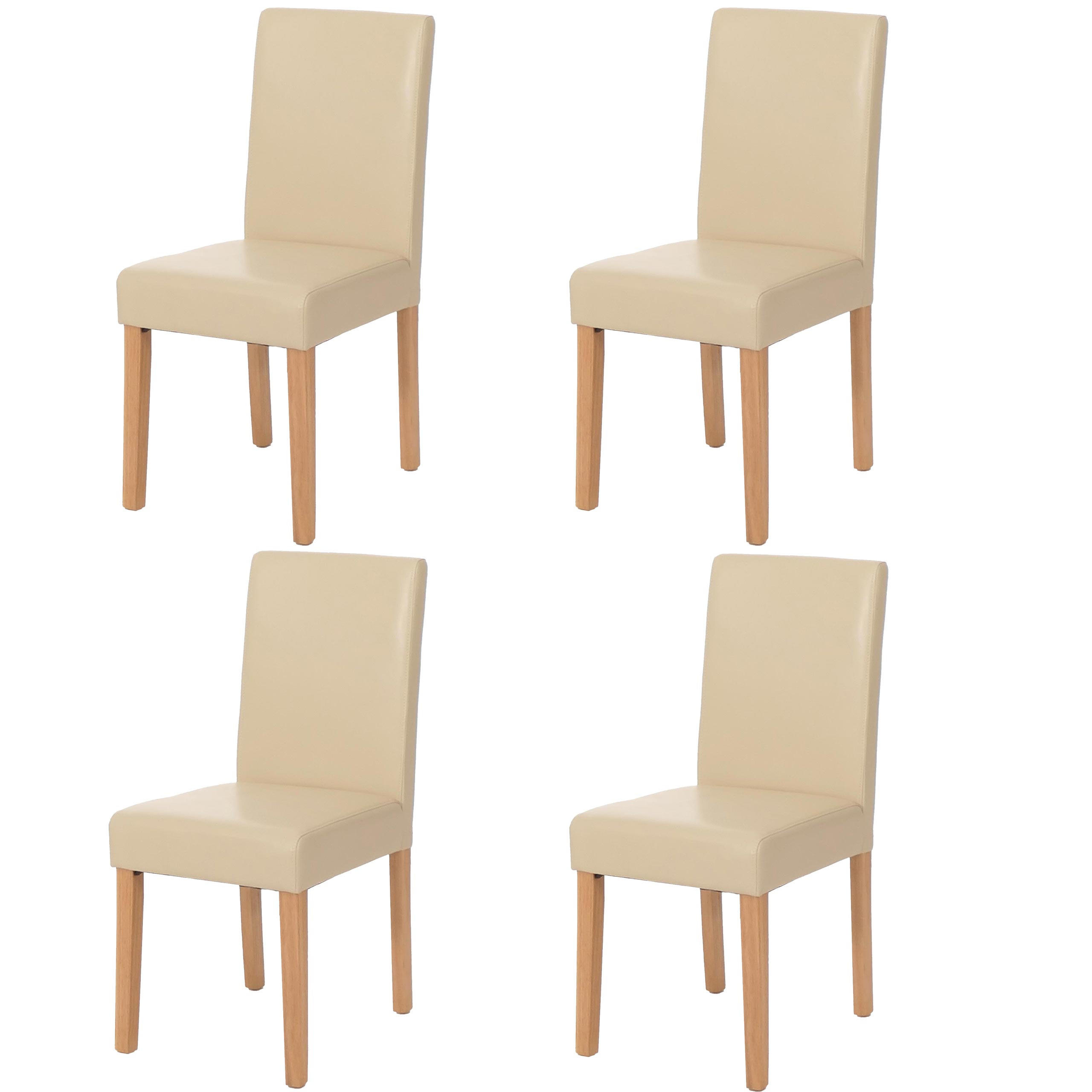 ESSZIMMERSTUHL Beige, Braun 4er-Set - Beige/Creme, Textil (43/90/56cm) - MCW