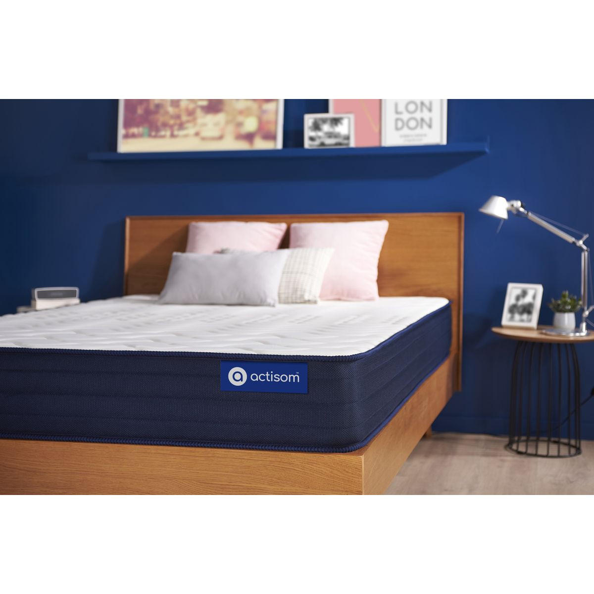MATRATZE Actiflex life Taschenfederkern und Memory-Schaum 100 x 210 cm h4 - Weiß, Textil (100/210cm) - ACTISOM