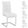 ESSZIMMERSTUHL ALADINO 4ER-SET - Weiß, Textil/Metall (43/94/56cm) - IDIMEX