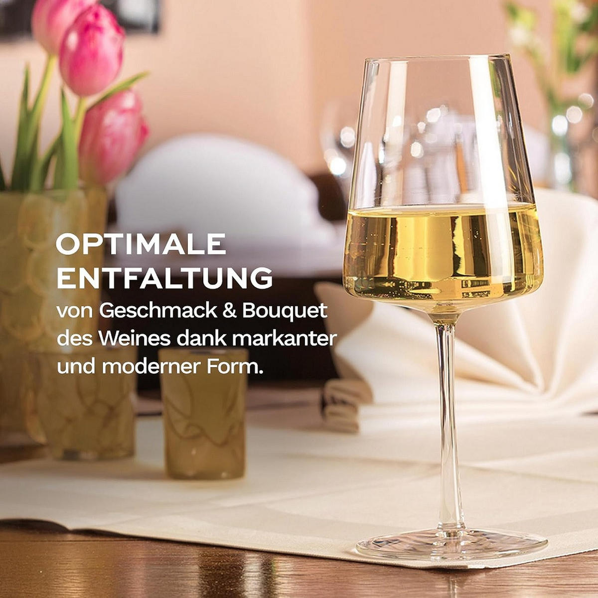 WEISSWEINKELCH Power 2er Set - Transparent, Glas (0.4L) - Stölzle