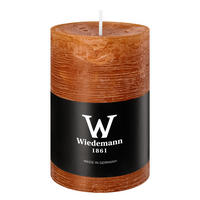 STUMPENKERZE Rustik Marble Style Dukat 90 x Ø 58 mm, 1 Stück - Terracotta, Paraffin (6/9cm) - Wiedemann Kerzen