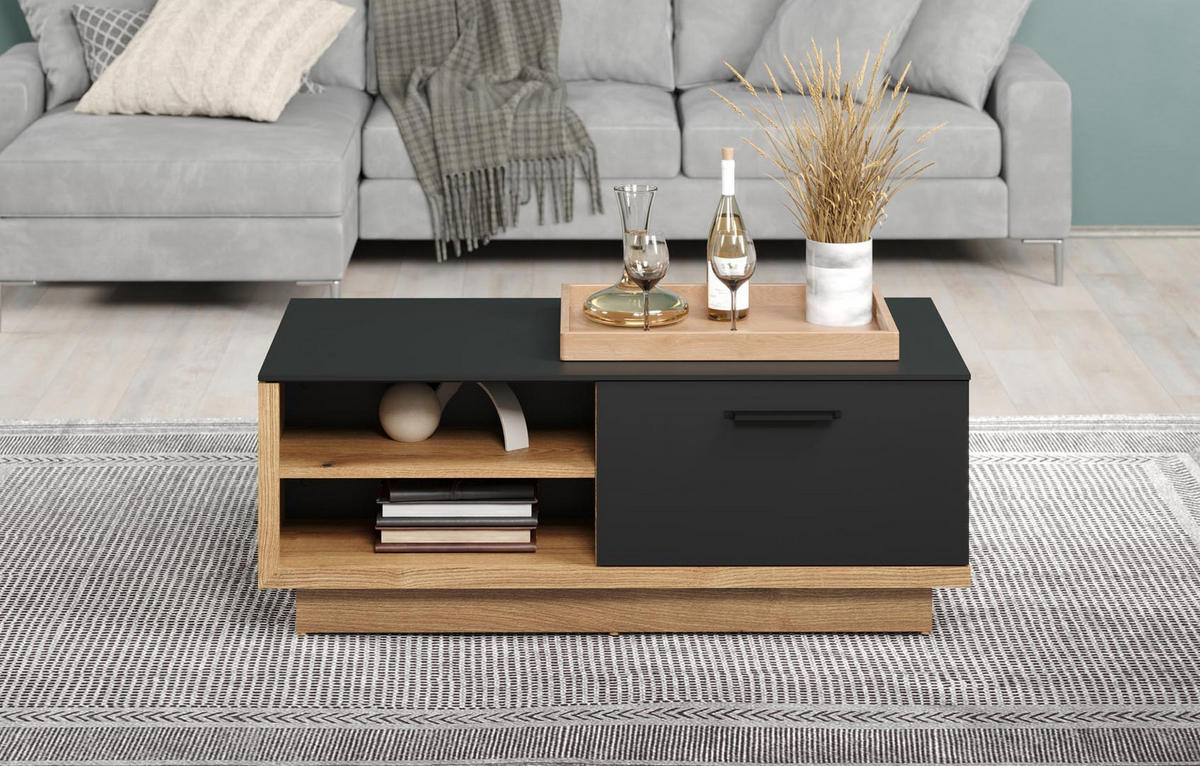 COUCHTISCH Synnax Grau - Grau, Holzwerkstoff (42/110/110cm) - ebuy24