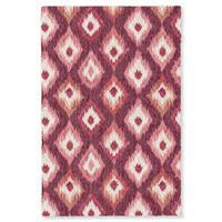 KOBERCE - Diamantové tvary - Ružová - Vzor - Textúra - 150x230 cm - bordová, textil/plast (150/0.4cm) - OnlyWow